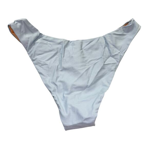 NEW J. Crew‎ Women’s Medium Curved Waist Cheeky Bikini Bottom Blue NWT - Picture 3 of 6
